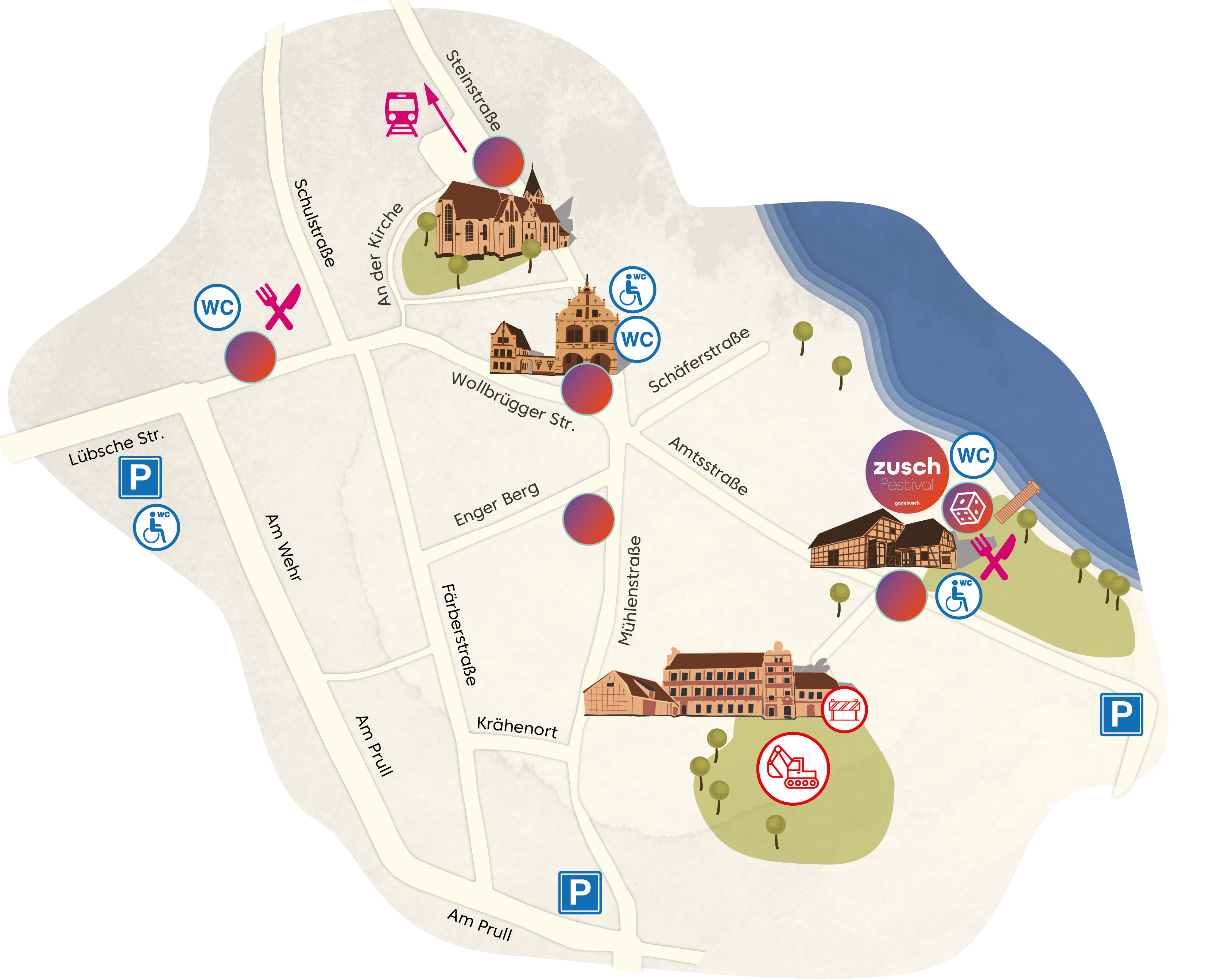 (c) kultursegel Karte Stadt Gadebusch Kulturnacht